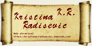 Kristina Radišević vizit kartica